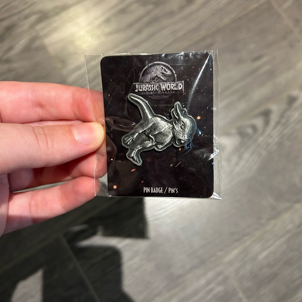 Jurassic World dinosaur pin
